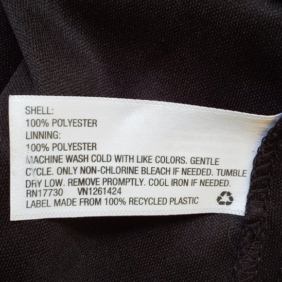 Xhilaration Chevron Pullover Dress With Sheer Sleeves Elastic Waist Size SP - Picture 7 of 7